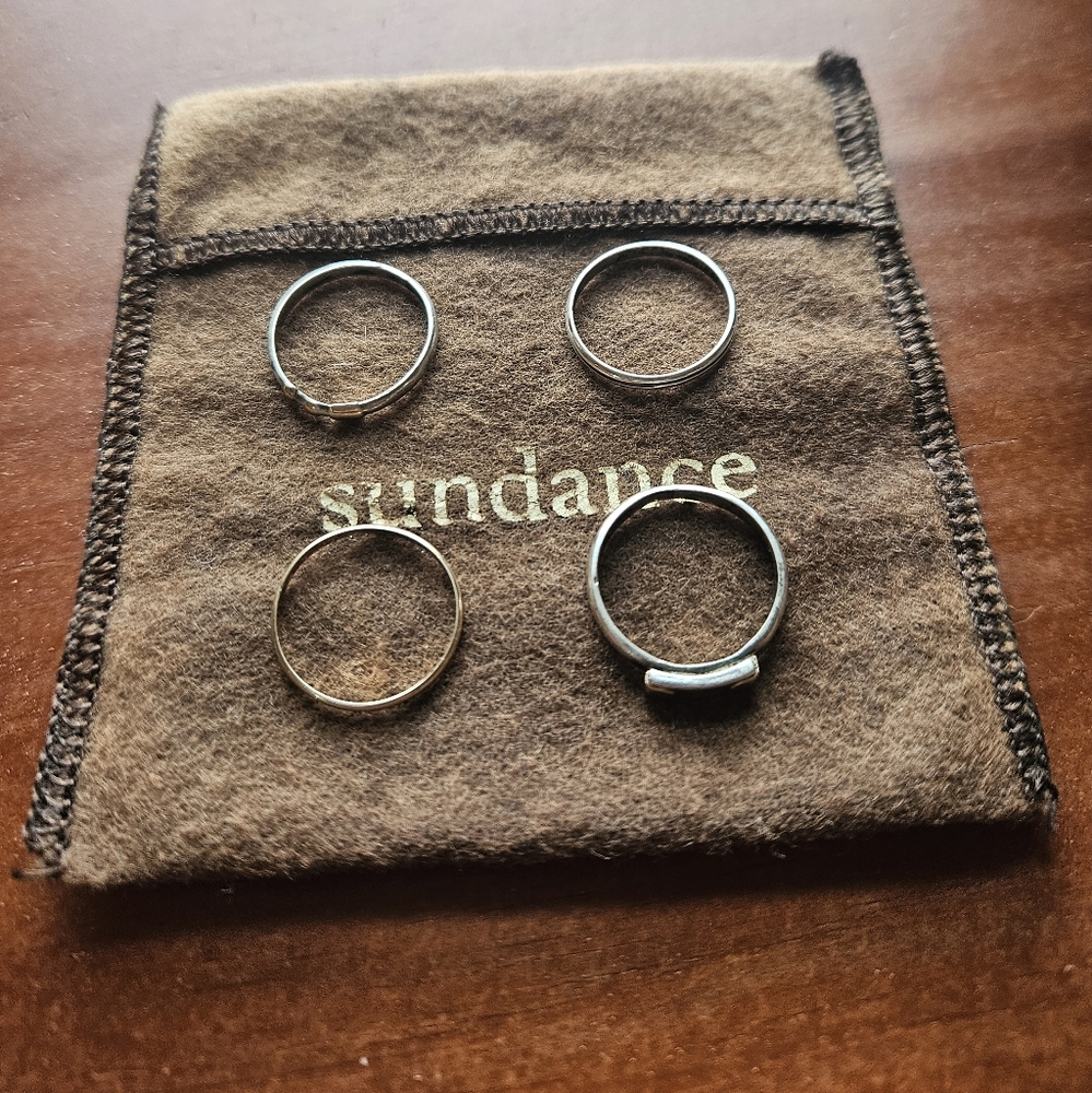 4 Sundance stacking rings sz 6